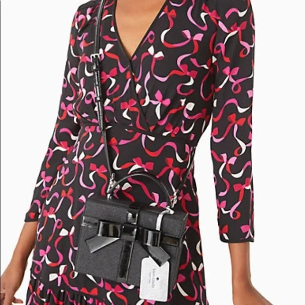 Authentic Kate spade glitter/leather gift box Crossbody/Satchel - Picture 6 of 16